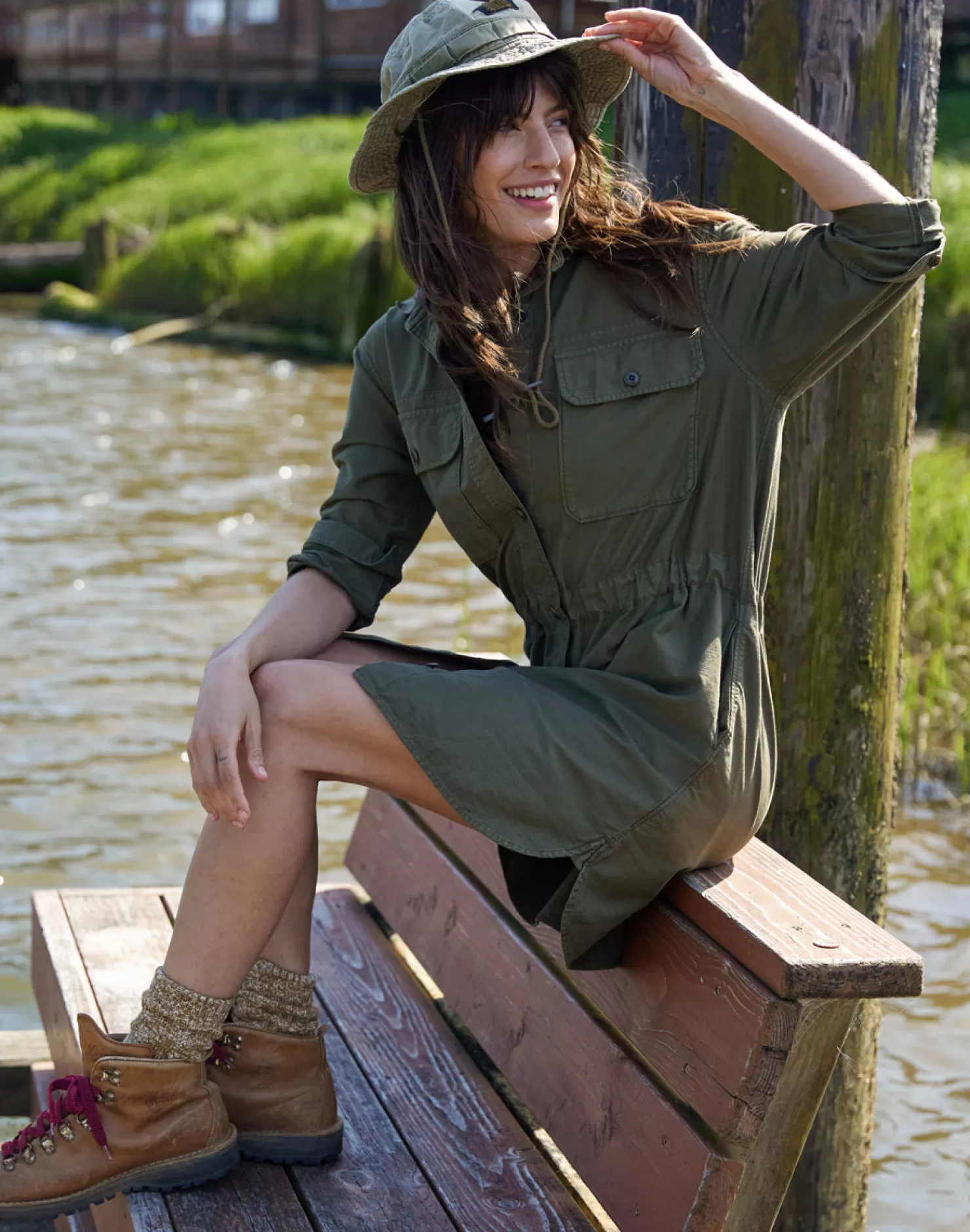 The Traveler Shirt Dress*Outerknown Cheap